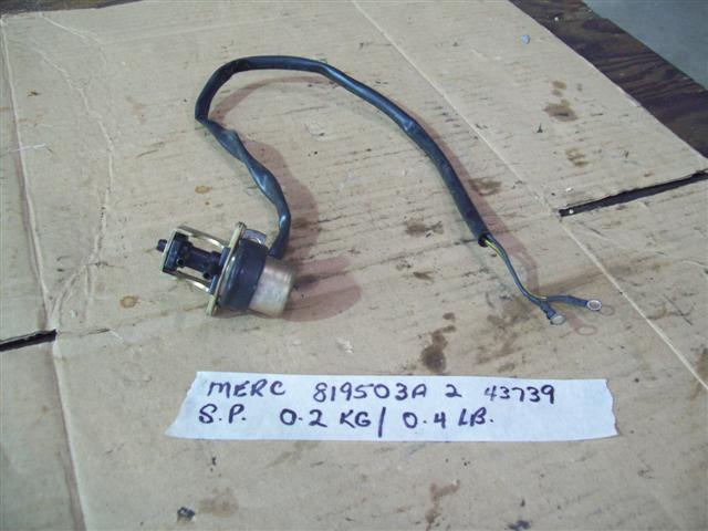 Mercury mariner enrichner valve 819503A 2 , 43739
